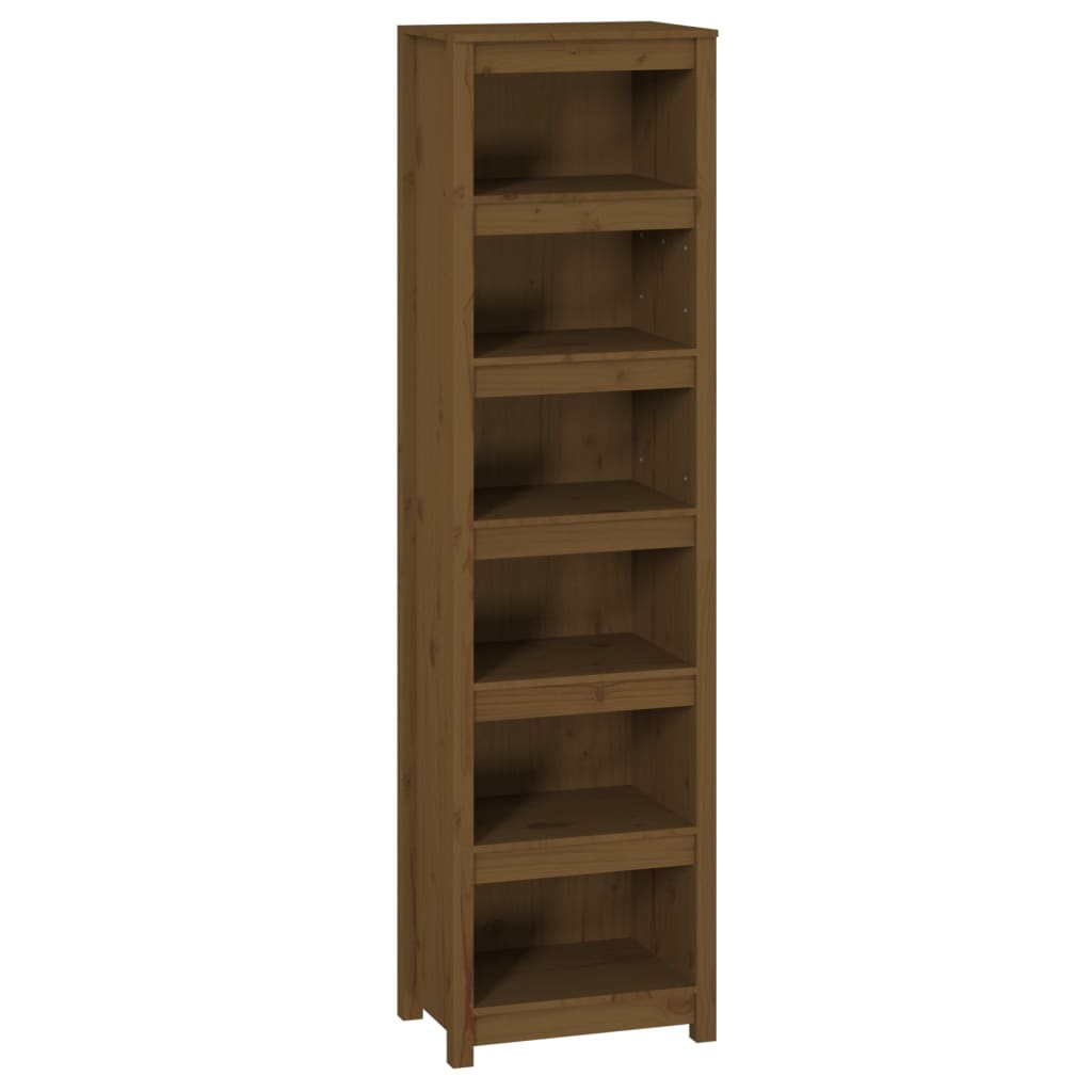 Book Cabinet Honey Brown 50x35x183 cm Solid Wood Pine