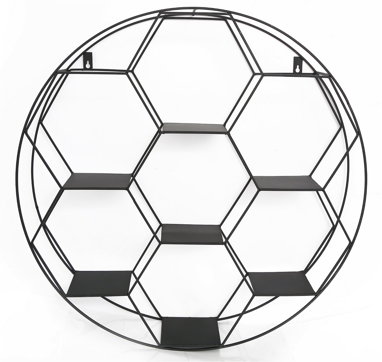 Hexagon Cut Wall Shelf 67cm