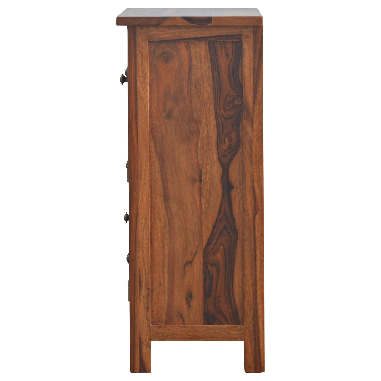 Sheesham Wood Cabinet with 4 Drawers and 1 Door