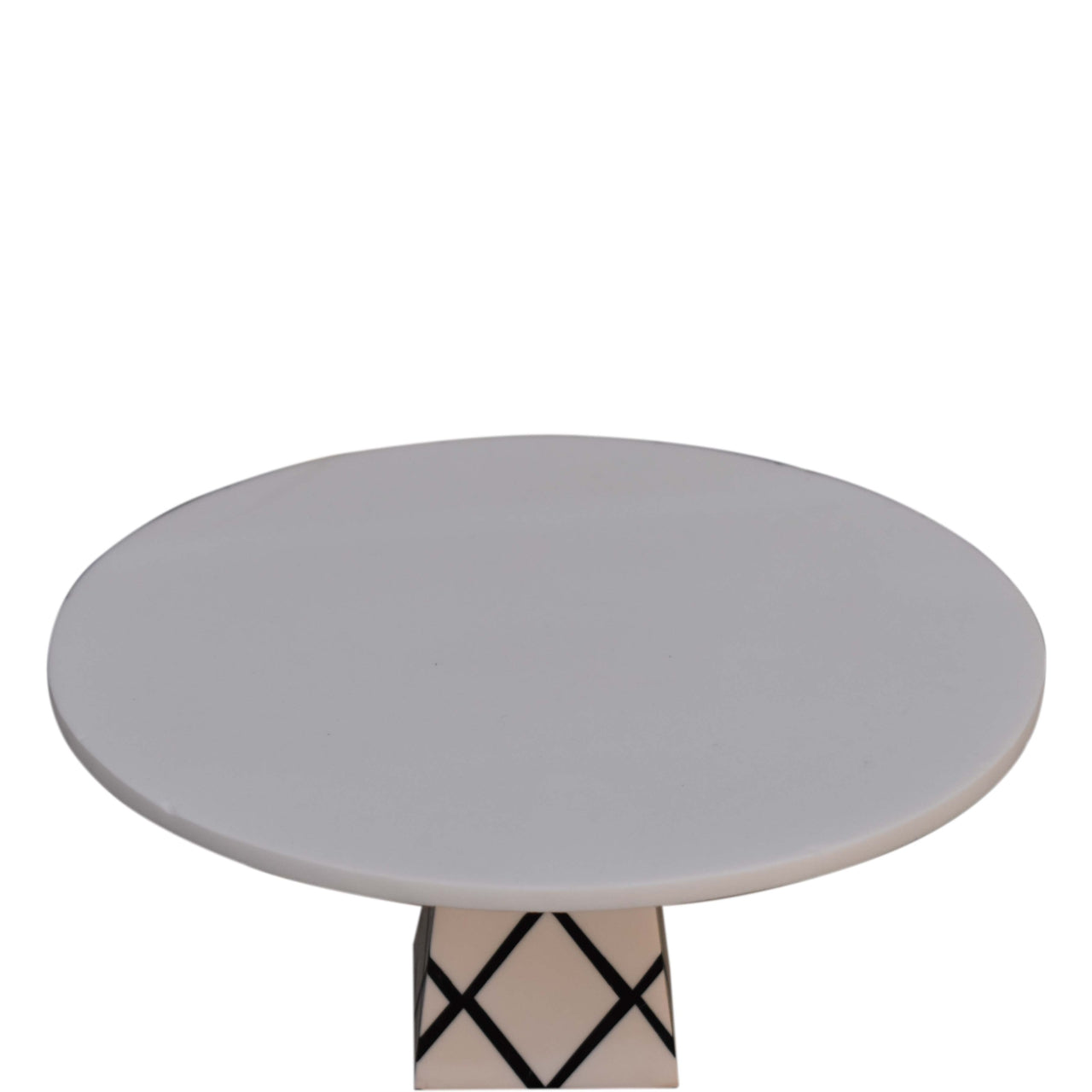 White Cross Base Resin Cake Stand