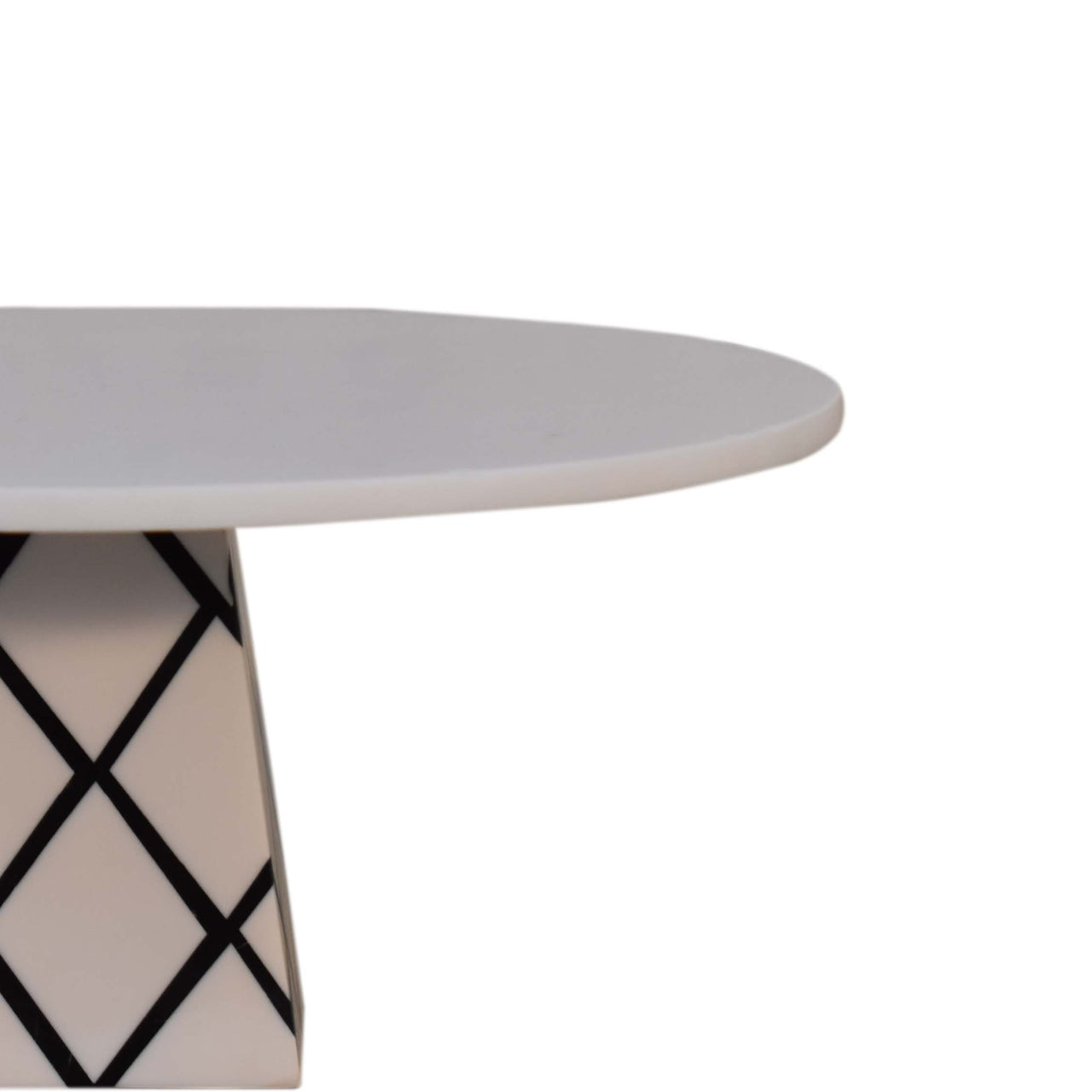 White Cross Base Resin Cake Stand