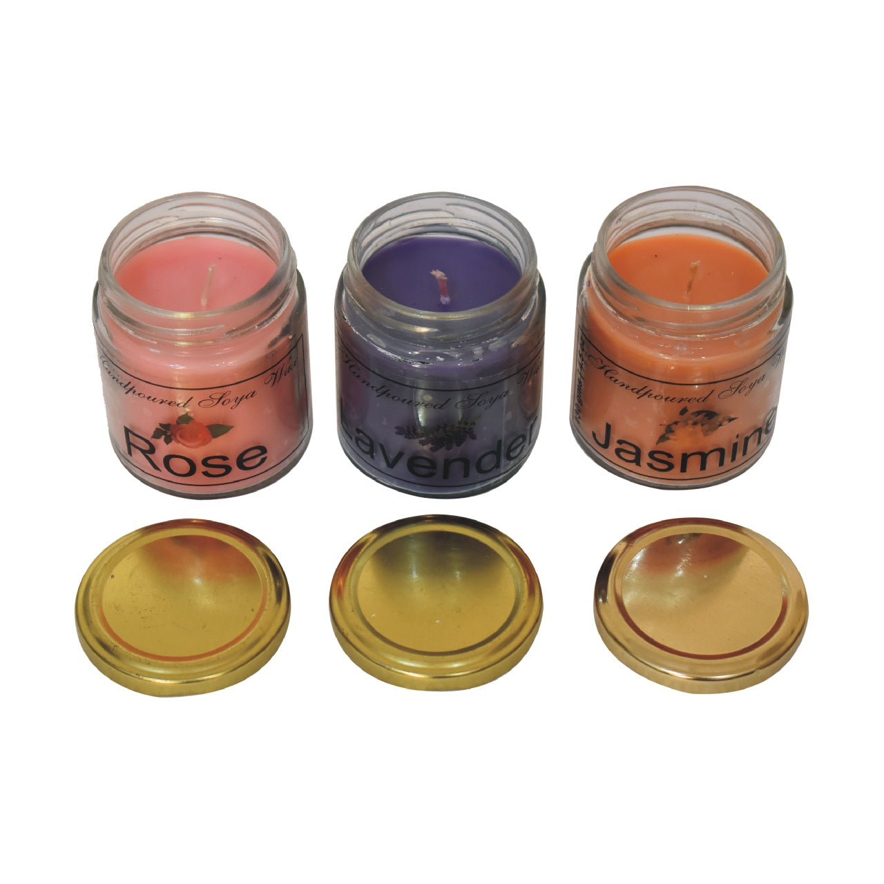 Candle Gift Set of 3 (Jasmine, Lavender & Rose)