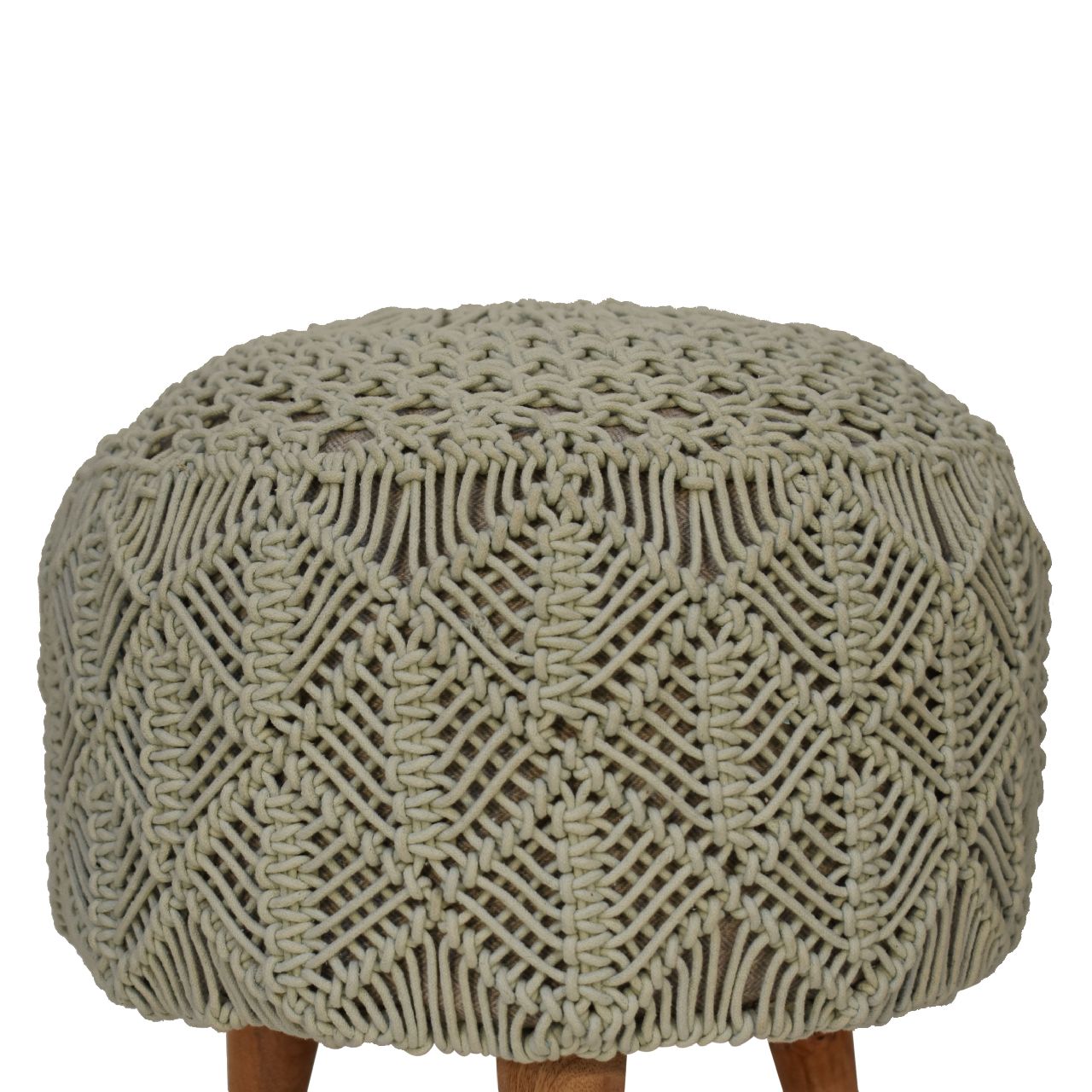 Crotchet Sea Green Footstool