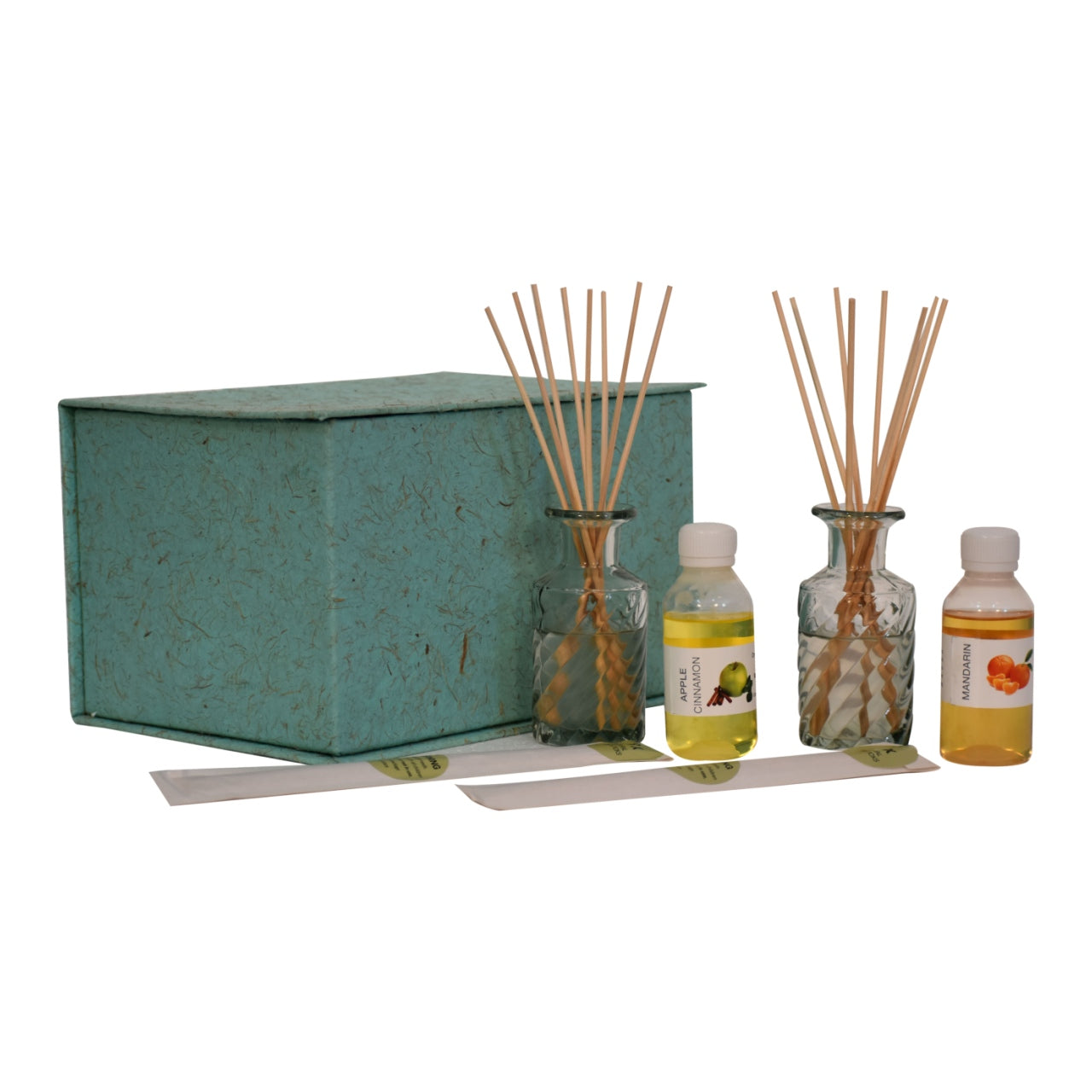 Anka Cut Glass Bottle Diffuser Set (Mandarin & Apple Cinnamon)