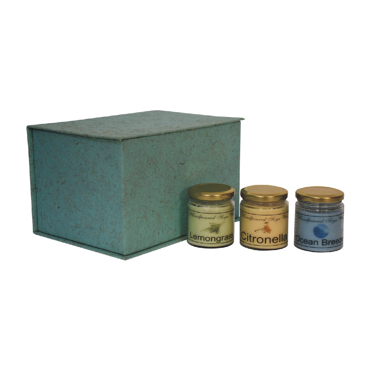 Candle Gift Set of 3 (Lemongrass, Citronella & Ocean Breeze)