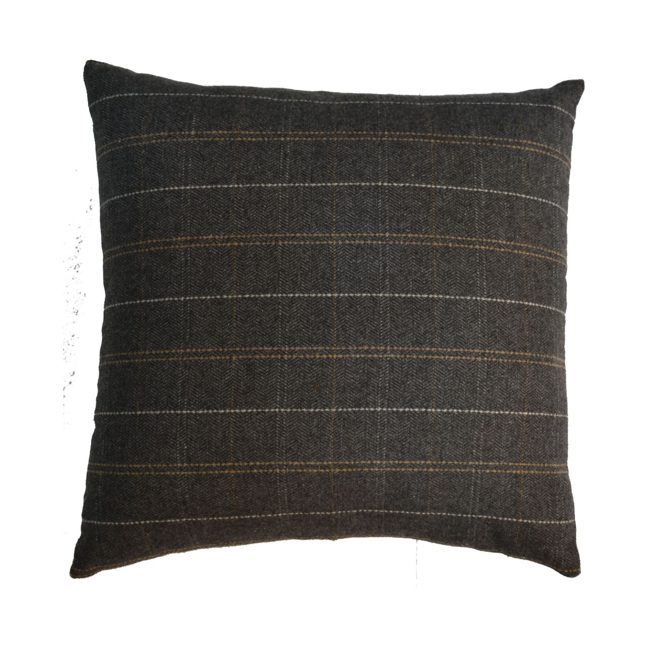 Quinn Cushion Set of 2- Pewter & Black Tweed