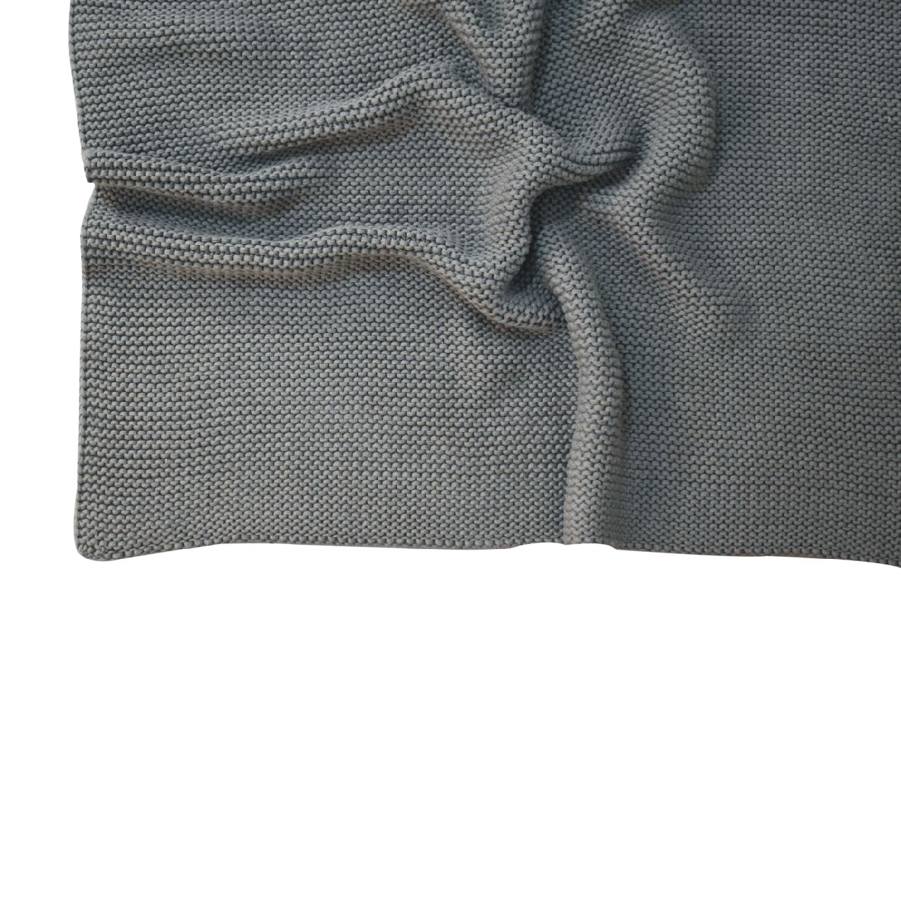 Olive Green Knitted Throw