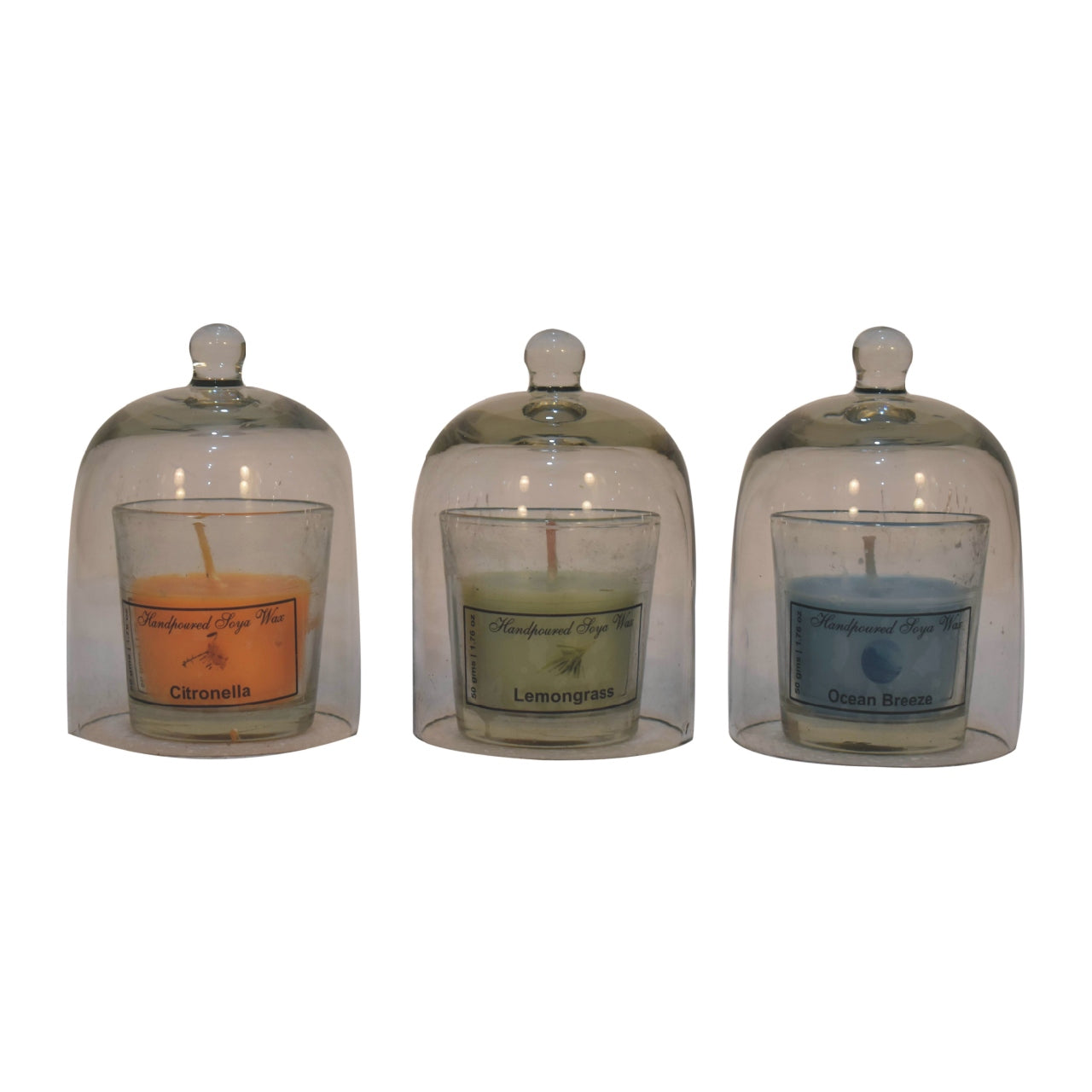 Round Candle Set of 3 (Citronella, Lemongrass, Summer Tides)