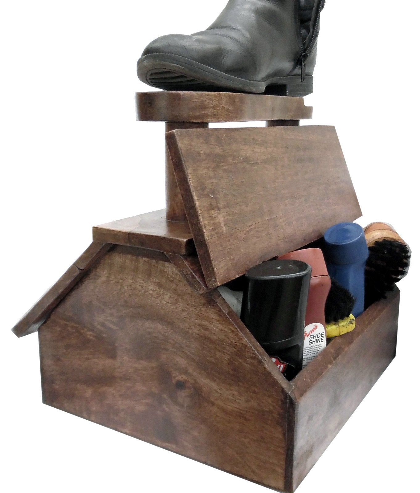 Shoe Shine Freestanding Cabinet